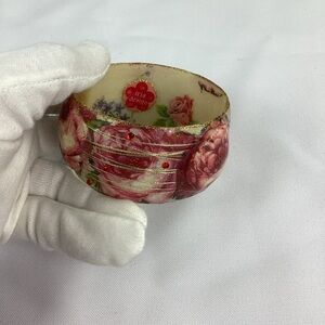 Artisan Iris Design Handmade Israel Rose Garden Floral Bangle Bracelet